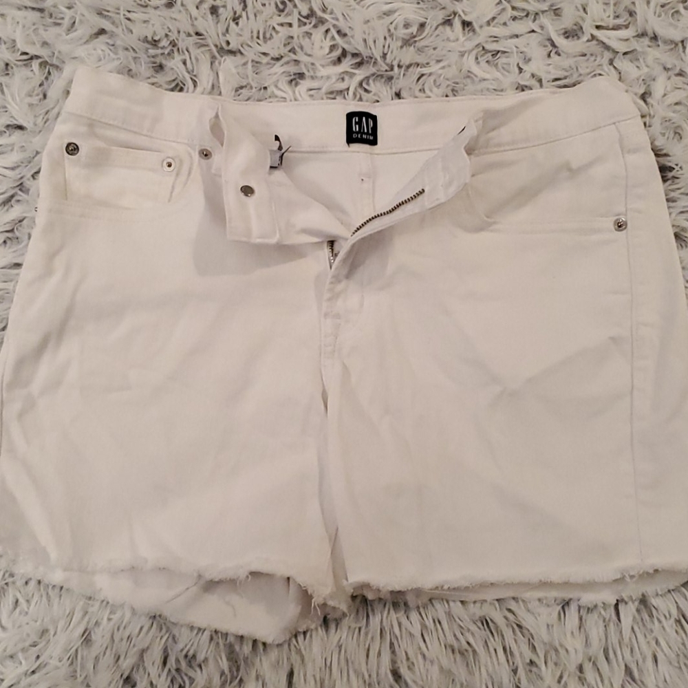 White Gap Denim Shorts